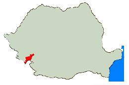 Harta Romaniei    sudul Banatului  